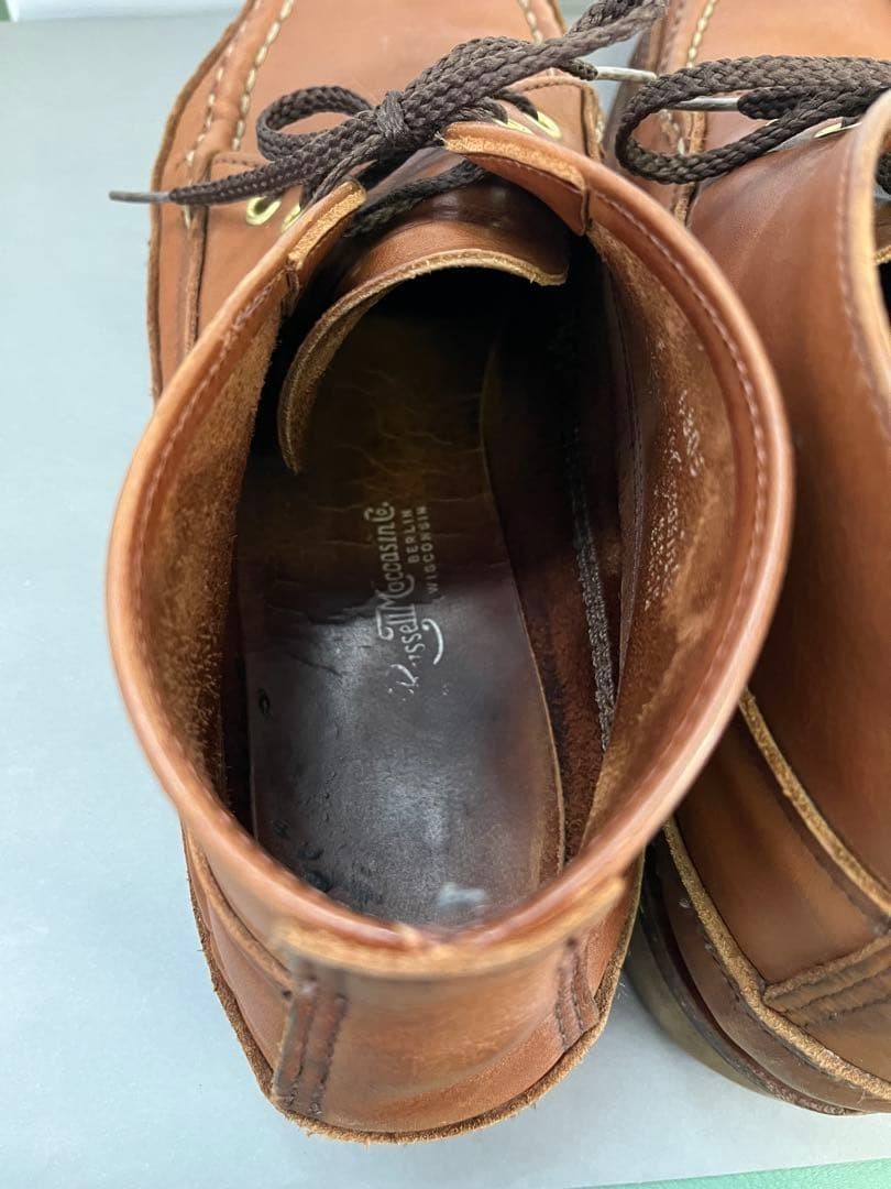 Russell Moccasin Sporting Clays Chukka Boots Brown Leather US9