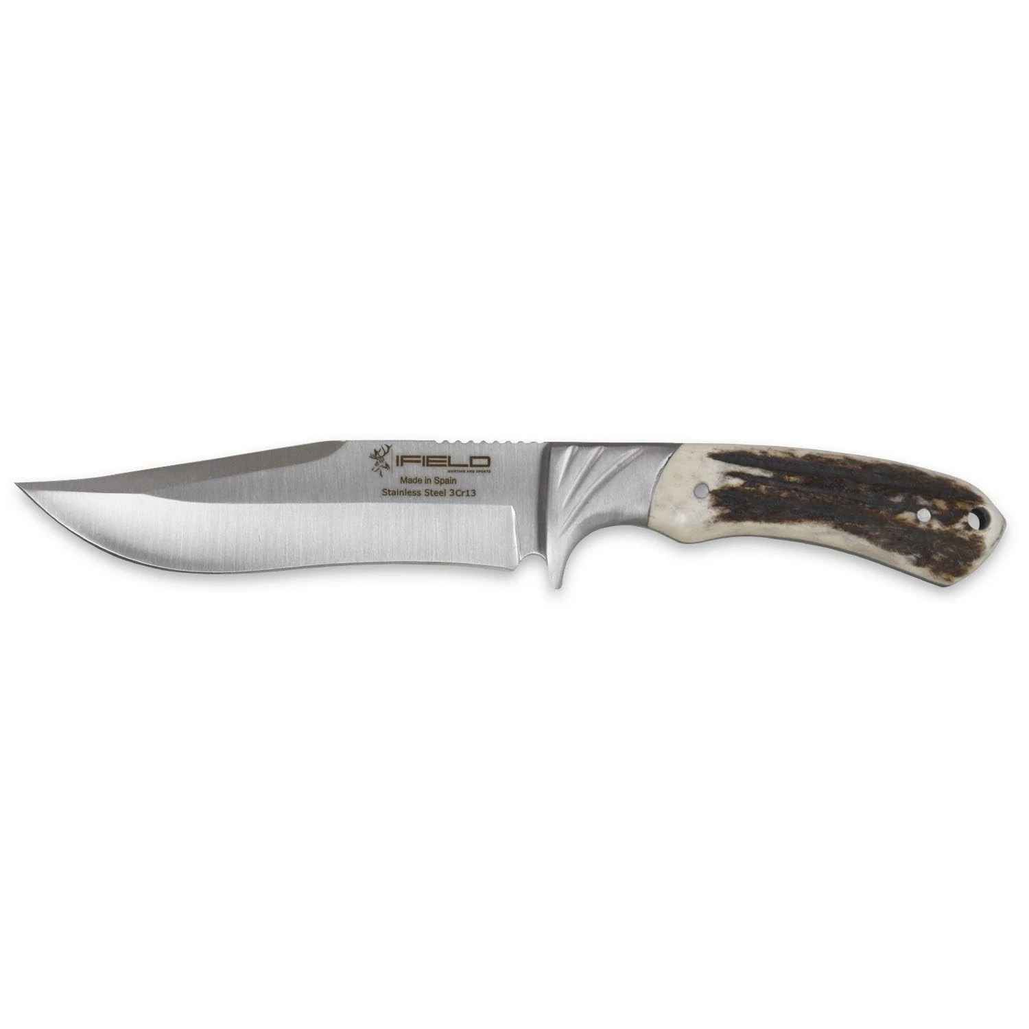 iFIELD Sport Hunting Knife - 5.5 inch Blade, Survival Knife with Leather Shea...