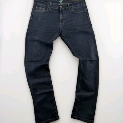 Carhartt WIP Jeans Rebellion Pant W33 L32 Blau Denim Herren Straight Slim Low