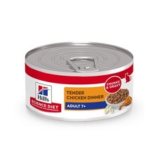 Hill's Science Diet Adult 7+ Wet Cat Food , Minced Chicken, 2.9 oz. Cans, 24Pack