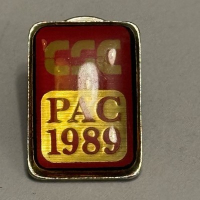 CSC Computer Sciences Corporation? PAC 1989 Lapel Pin VTG Pinback