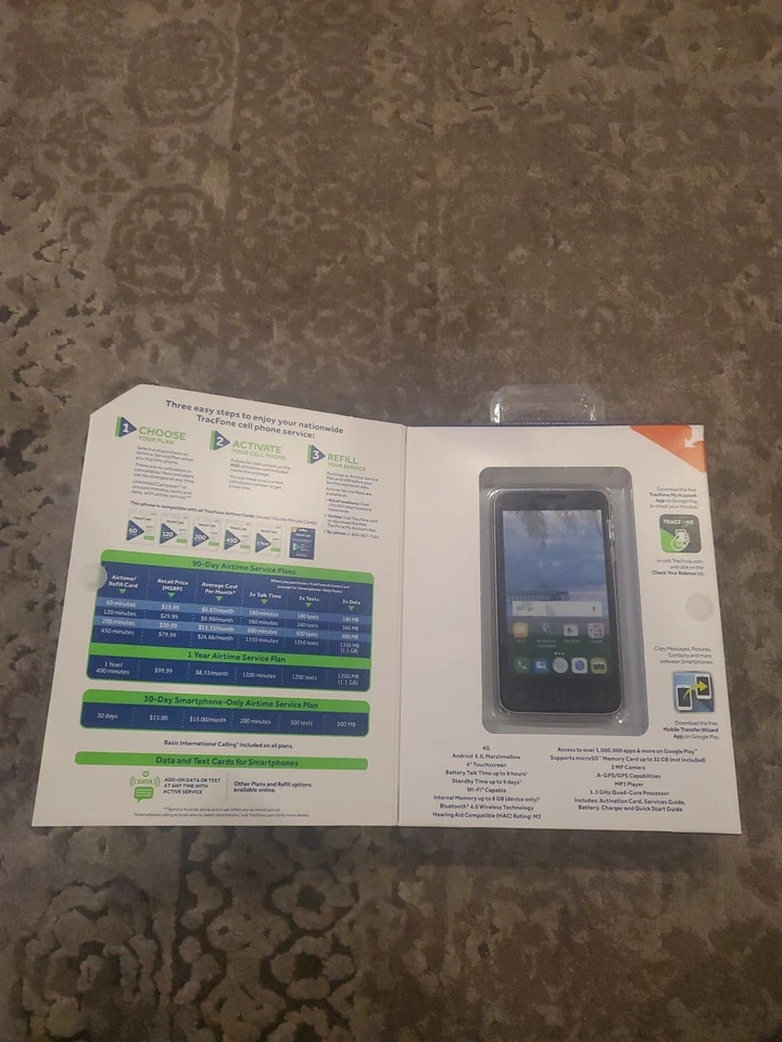 TracFone Alcatel PIXI UNITE 4G LTE Android Phone NEW IN BOX - Image 2 of 3