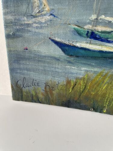 GLADIE BETZ- “Mt. Desert Island Maine” Original Acrylic Composition. 12” X16”EUC - Picture 2 of 12