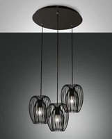 Fabas Luce Pendelleuchte Camp E27 Ø500Mm Schwarz