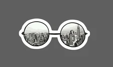 Sunglasses Sticker City Skyline Waterproof Travel Outdoor Gift NEW