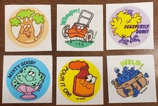 Vintage TREND Scratch and Sniff Stinky Sticker, Matte Style, You Choose!