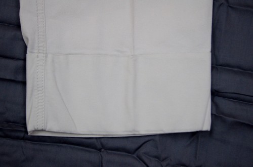 Ann Taylor Loft Caprihose 4 beige Stretch gedrehte Bündchen 19-1/2" Schrittlänge - Bild 2 von 6