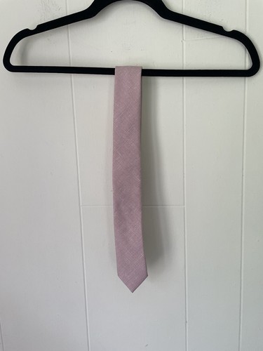 Penguin by Munsingwear NEW Men’s light pink neck tie ~ linen blend ~ NWT - Picture 2 of 7