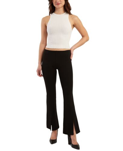 BCX Damen Junioren Ponte Schlitzsaumhose schwarz M B4HP - Bild 3 von 3
