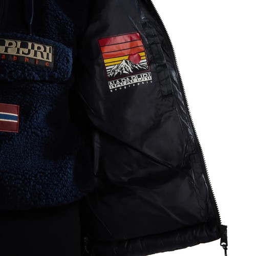 Napapijri Jacket - Napapijri Hornelen Hooded Puffer Black - BNWT - Picture 6 of 6