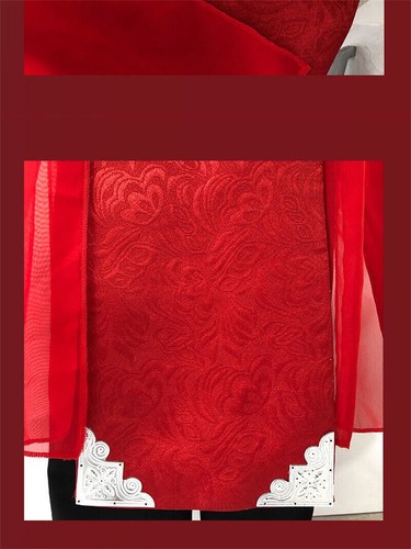 Heaven Official’s Blessing Hua Cheng Red Hanfu Cosplay Custome Hanbok Dress Suit - Picture 9 of 11