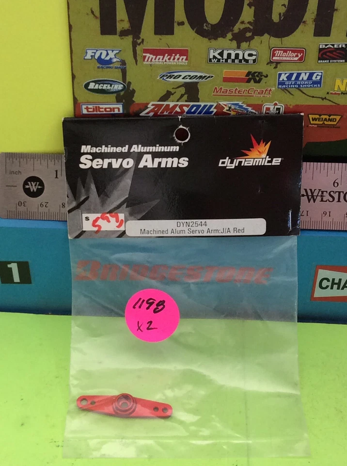 Dynamite Machined Aluminum Servo Arm Red JR AirtronicsDYN2544 - Image 3 of 4