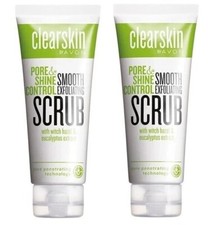 2 x Avon Clearskin Pore  Shine Control Smooth Exfoliating Scrub 75ml New