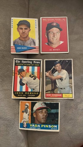 1950’s and 1960’s Topps Vintage baseball card lot Bobby Richardson 1961