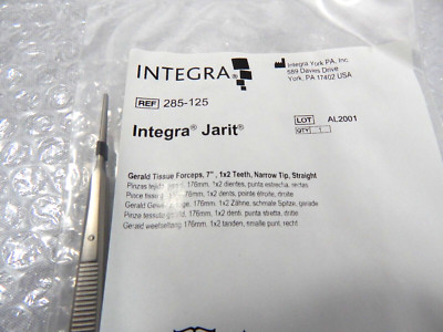 INTEGRA JARIT 285-125 GERALD TISSUE FORCEPS 7''