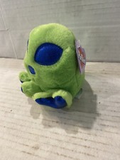 1994 MJC Puffkins Green Alien ROSWELL Plush Beans 4.5"