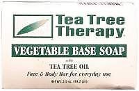 Мыло Tea Tree Therapy на растительной основе с чайным деревом 3,5 унции твердого мыла