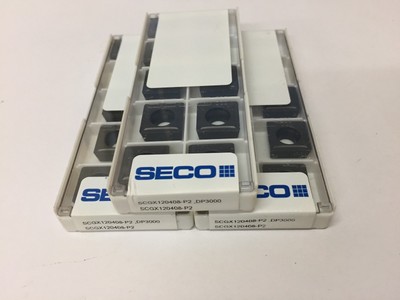 SCGX 050204 P2 DP3000 SECO *** 8 INSERTS *** 1 FACTORY PACK **