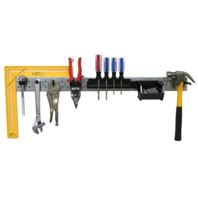 Wall Control Tool Organizer Rail Strip Kit Galvanized Steel Mounting Hardware