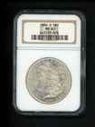 1884 O US Morgan Silver Dollar $1.00 $1 NGC MS 63 CH UNC Bright White spot free