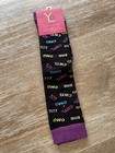 NEW Yo Sox Knee High Socks Black Purple OMG BFF Fashionable — photo 1