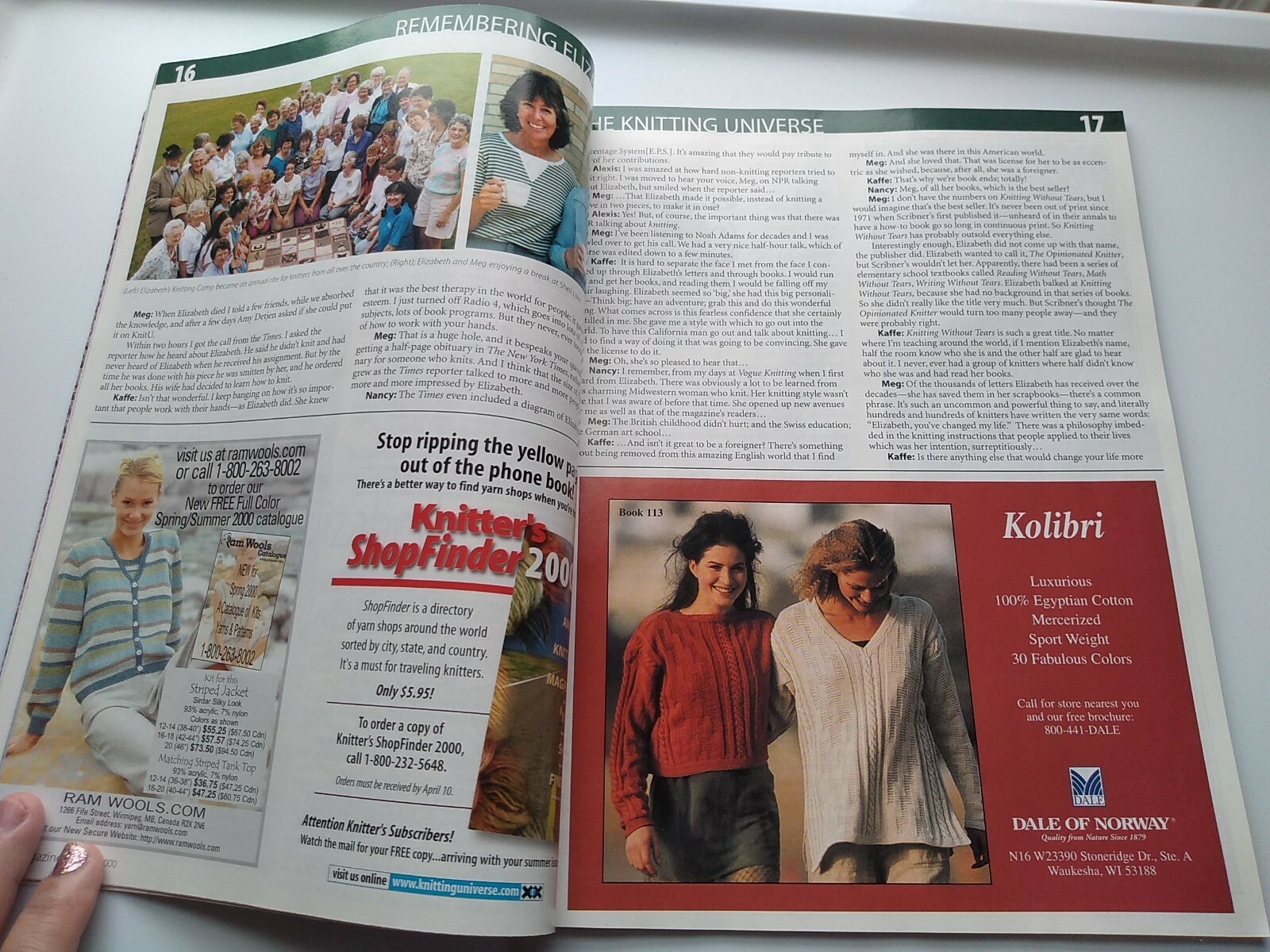Remembering Elizabeth Zimmerman Commemorative Knitter's Magazine Spring  2000 | eBay
