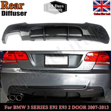 FOR BMW 3 SERIES E92 E93 330I M SPORT REAR DIFFUSER SPLITTER VALANCE CARBON LOOK