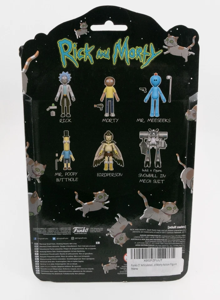 2017 Funko Rick and Morty Fully Posable MORTY Action Figure Collectible - Image 3 of 3