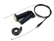 HAND GRIPS THROTTLE CABLE HOLDER CLAMP BAJA DOODLEBUG MINIBIKE BLITZ RACER 97CC