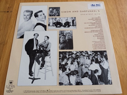 Simon And Garfunkel’s, Greatest Hits, 12” LP Vinyl Album, RARE COVER - Picture 2 of 6