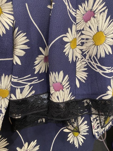 Prada 2016 Floral Print Acetate Silk Navy Dress Sz 42IT 4US, EUC Retail $2,110 - Picture 17 of 17