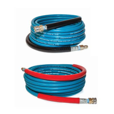 AP 2-Wire Non-Marking Blue Hose, 100 Ft x 3/8'' ID, 6000 PSI