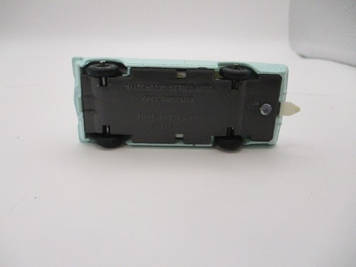 LESNEY Matchbox #36C-V3 Opel Diplomat Restored/Modified CODE 3 Sea Mist Green. - Picture 7 of 14