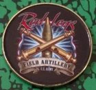 MILITARY RED LEGS FIELD ARTILLERY COLORIZED ART ROUND CHALLENGE COIN