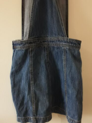 ALL ABOUT EVE Skirt Womens Size 8 Denim overalls Pockets Zips Blue Denim - Picture 8 of 8