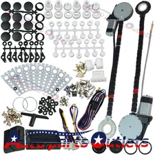 2 DoorUniversal  Electric Car Truck Power Window Conversion Kit Roll Up Switches