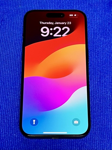 Apple iPhone 15 Pro 128GB MTQQ3LL/A Blue Titanium Liberty Carrier - Afbeelding 2 van 15