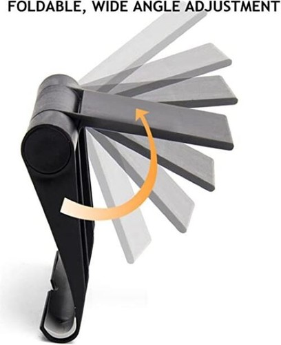 Universal Cell Phone Holder Foldable Base for Desk Table color black - Picture 3 of 6