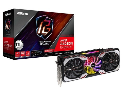 ASRock Radeon RX 6900 XT Phantom D OC 16GB GDDR6 Graphics Card
