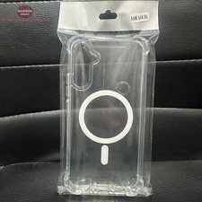 Transparente Cover Para Samsung S24 S23 S22 S21 A15 A16 A53 c scara protectora