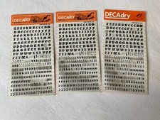 Anreibeschriften Decadry Buchstaben/Zahlen  Nr. 67 0.236 inch 6 mm , 19 Bögen