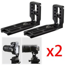 2pcs For DSLR Camera L Bracket Tripod Quick Release Plate Stabilizer Tripod USA