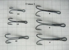 Talon Salmon Double Fly Tying Hooks - Sizes - 4,6,8,10,12 & 14