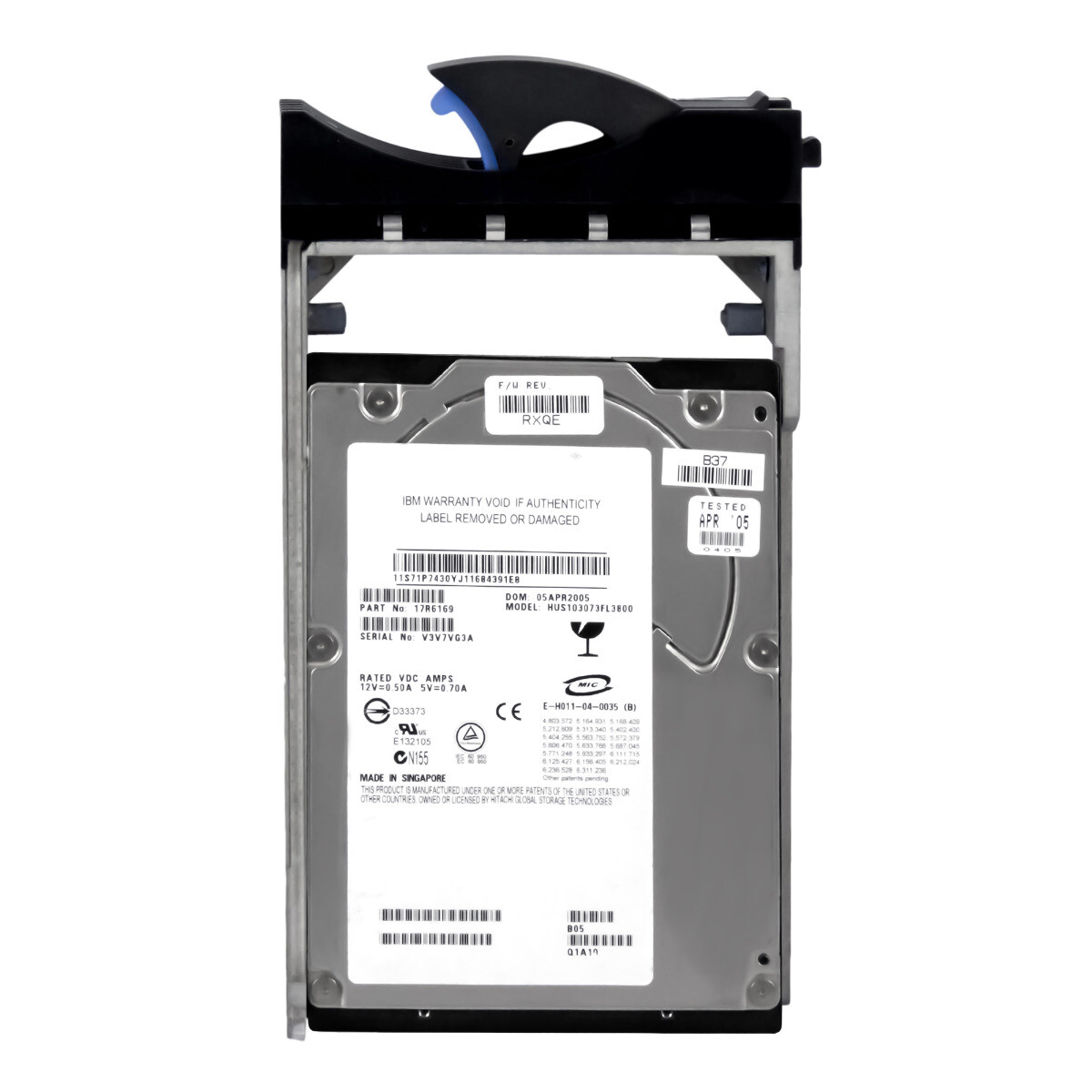 IBM 17R6169 73GB 10K 8MB SCSI U320 3.5