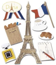 EK SUCCESS - JOLEE'S BOUTIQUE DIMENSIONAL STICKERS - PARIS