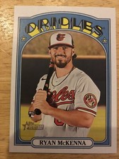 2021 Topps Heritage High Number Baseball Base Rookie #525 Ryan McKenna RC