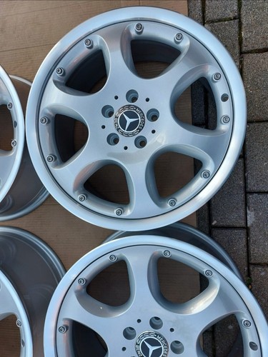 Llantas originales Mercedes clase S W 220 + SL R 129 Albireo 8,0 J x 18 pulgadas ET 44 - Imagen 4 de 22