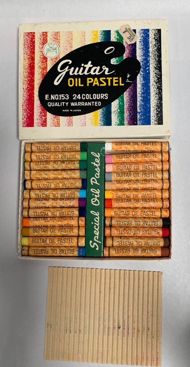 Vintage Guitar Japan Pastels Art Artist Supplies Set (A6) | eBay