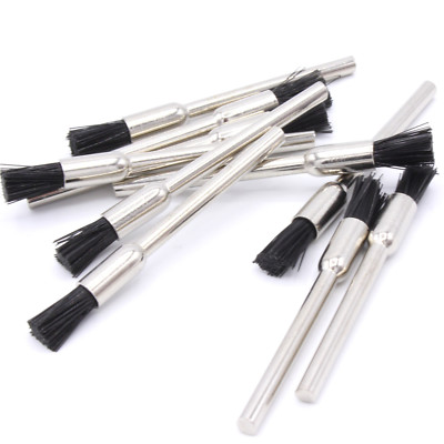 10 Stück Stift Form 5mm Nylon-Bürsten für Dremel Werkzeug Proxxon Schleifer 