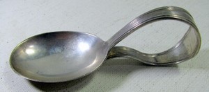 Antique Sterling Silver International 1913 Baby Feeding Spoon No Monogram